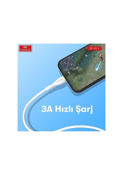 Ec-151i Pd 20w Type-c To Lightning 1m Hızlı Şarj Kablosu - Beyaz 411118 Standart