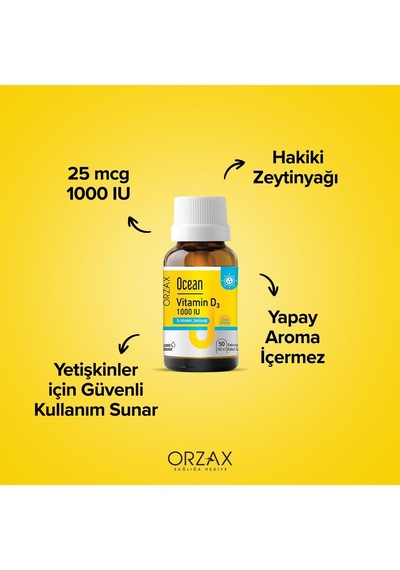 Vitamin D3 Damla 1000 Iu 50ml