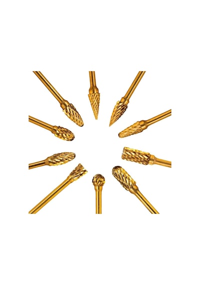 6588 Mini Karbür Freze Uç Seti 10 Parça Sap: 3mm
