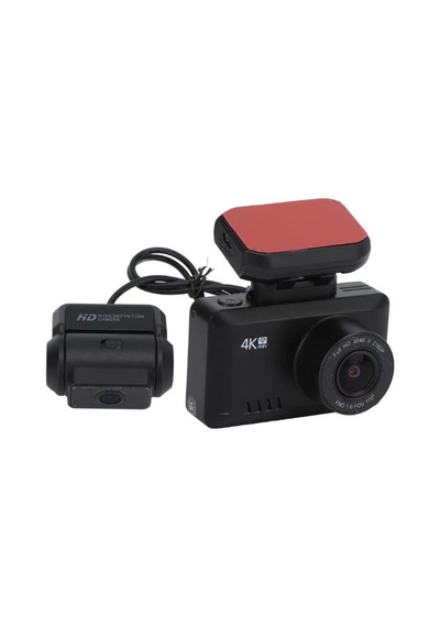 4k Çift Kamera Araba Dashcam Wifi , Gece Görüşlü, 170 Geniş Açılı Suya Dayanıklı Araç Kamerası