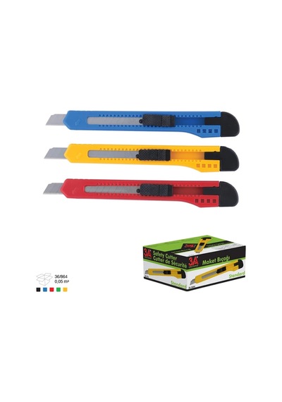 3A Maket Bıçağı Dar 277 No 1 Çok Renkli 1 adet