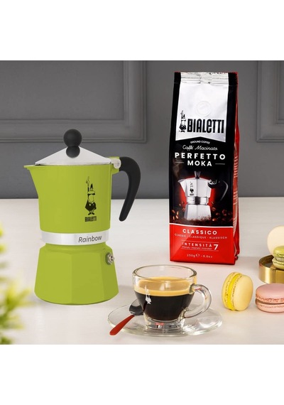 - Rainbow: 1 Cup Ocak Üstü Espresso Pişirici - 60ml - Yeşil Renk - Alüminyum Gövde - Patentli Güvenlik Valfi - Tüm Ocak Türleri İçin Uygundur İndüksiyon Hariç Sku: Zeusb072vl15rc