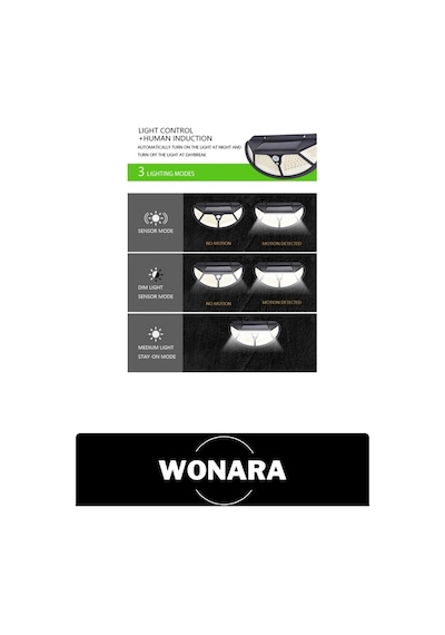 Solarlamba Güneş Enerjili Hareket Sensörlü 102 Ledli Bahçe Aydınlatma Su Geçirmez Ip65 Dış Mekan Du Çok Renkli