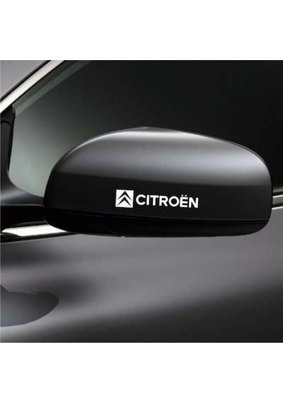 Citroen Ayna Araba Stickeri Logo 2 Adet Set Araba Etiketi
