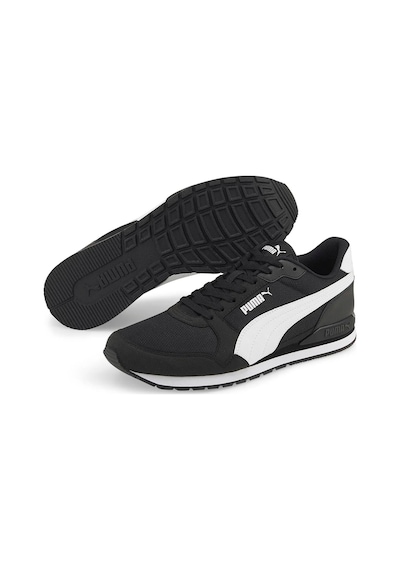 Puma St Runner V3 Mesh Erkek Siyah Spor Ayakkabı 38464001 Siyah Beyaz Siyah - Beyaz
