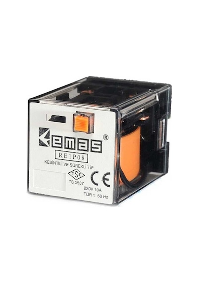 Emas Re1p08ac024 Re1 24vac 2 Kontak 2 Kontak 8 Pin Endüstriyel Röle