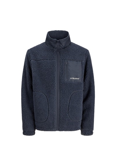 Jack & Jones Jjesoho Erkek Teddy Peluş Ceket Günlük Rahat Lacivert