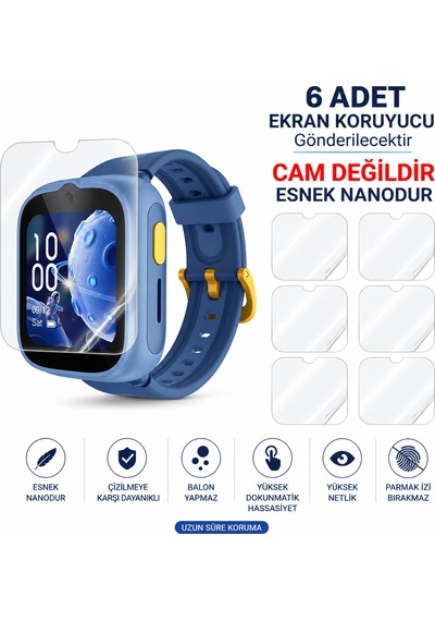Tcl Movetime Mt48x 6 Adet Şeffaf Tam Kaplayan Ekran Koruyucusu Kırılmaz Nano