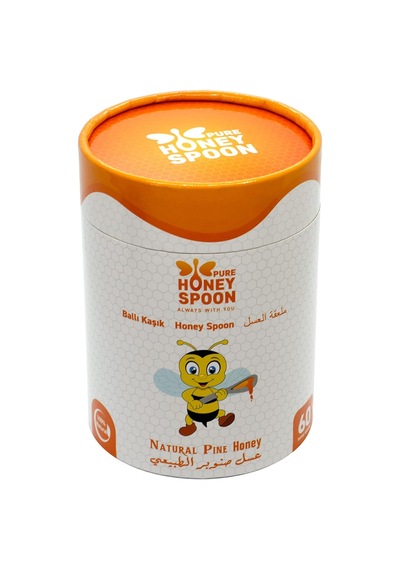 Pure Honey Spoon Kaşık Bal%100 Çam Balı 420g 60 Adet