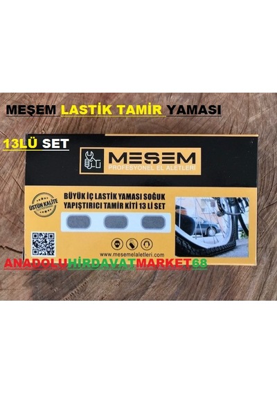 Meşem Lastik Tamir Seti Lastik Yapıştırıcı Set 13 Adet