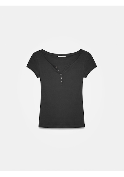 Dilvin 32688 %100 Pamuk Basic T-shirt-siyah