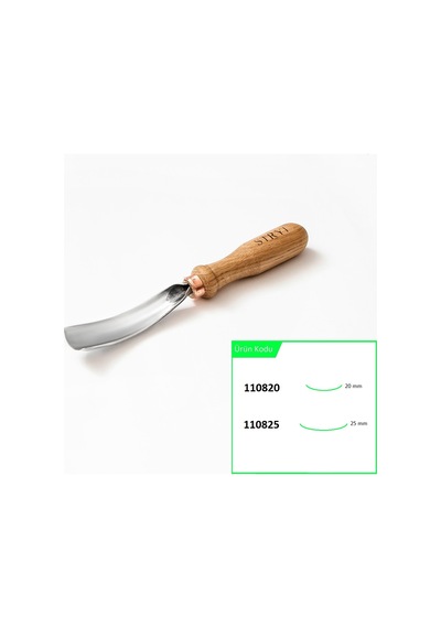 Stryı 110820 Bükülmüş Oluklu Ahşap Oyma Iskarpelası 20 Mm