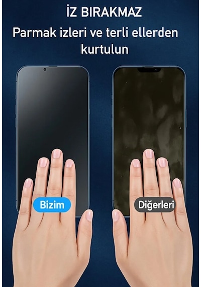 Apple iPhone 17 Pro Max Uyumlu Mat Ekran Koruyucu Seramik Nano Tam Kaplar