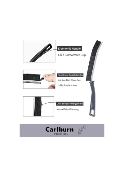 Premium Series Pratik Çok Amaçlı Temizlik İnce Banyo Mutfak Derz Arası Detay Temizlik Fırçası 2 Adet