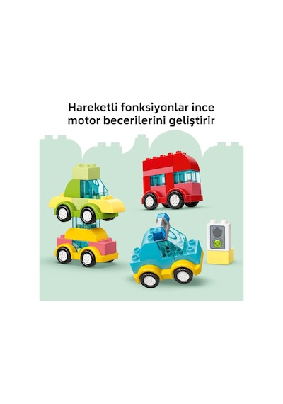 LEGO® DUPLO® İlk Yaratıcı Araçlar 10474 - 1.5 Yaş ve Üzeri Çocuklar için Figür İçeren Eğitici Oyuncak Yapım Seti (42 Parça)