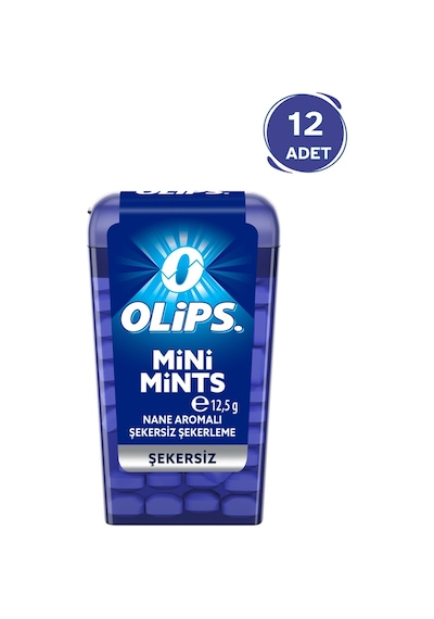 Olips Mini Mints Şekersiz Nane Aromalı Şekerleme 12 x 12.5 G