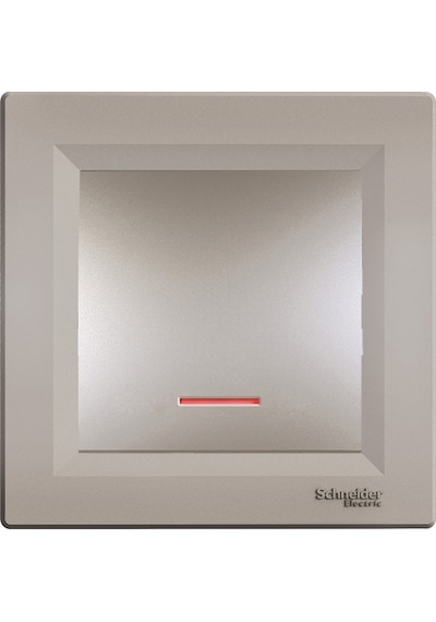 Schneider Asfora Plus Bronz Işıklı Anahtar Çerçeveli- EPH1400169