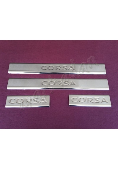 Woc Chrome Opel Corsa D Krom Kapı Eşiği 2006-2015 4 Parça Paslanm