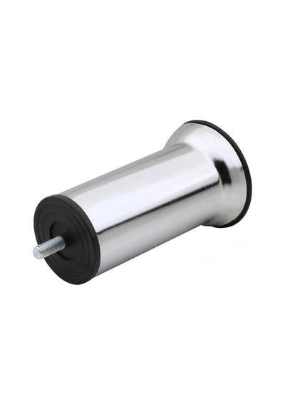 Bro Mobilya Kanepe Yatak Çekyat Koltuk Destek Ayağı M8 Krom Metal Ince Diş Ayakları 15 Cm 16 Adet. Gri