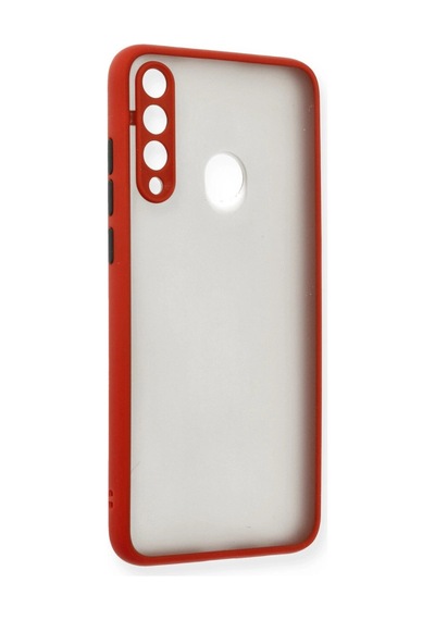 Huawei Y6p Kılıf Montreal Silikon Kapak - Kırmız 70878 Kırmızı