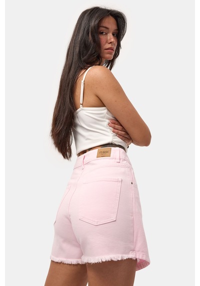 Itsbasic Kadın Pembe 6s6-98 Denim Şort Etek