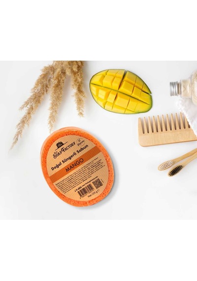 Doğal Süngerli Mango Sabunu 125 G - Lüks - Tüm Cilt Tipleri İçin Diğer