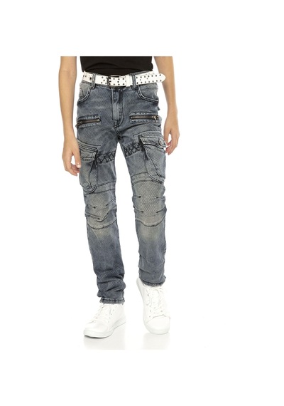 Cipo & Baxx Cdk111 Biker Stil Kargo Cep Çocuk Kot Pantolon 001