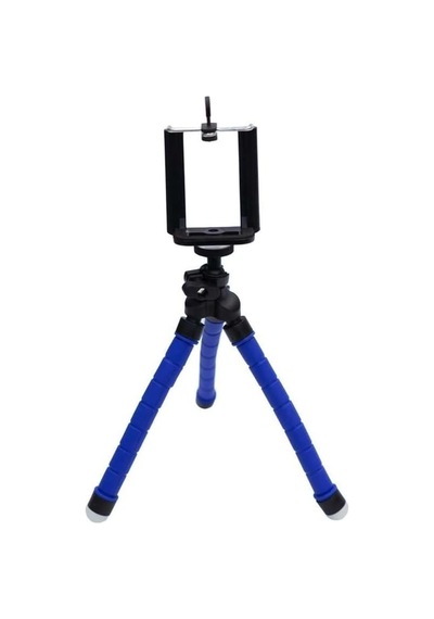 Esnek Ahtapod Tripod Telefon Tutucu Mavi
