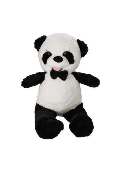 Uyku Arkadaşım Sevimli Panda Peluş Oyuncak Dev Boy 75 Cm Siyah