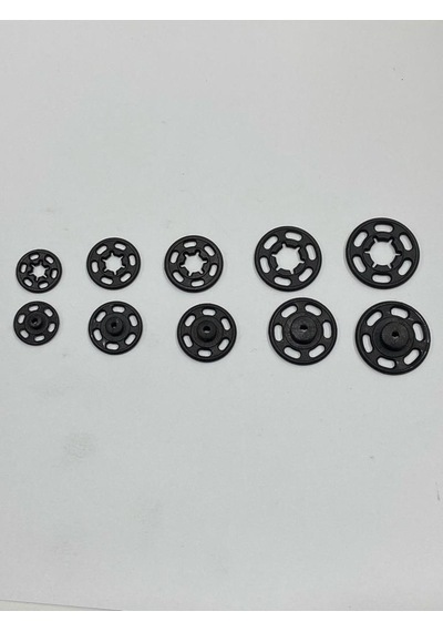Çıtçıt / Plastik Çıtçıt / 5 Boylu / Siyah Ve Beyaz/ 400 Adet