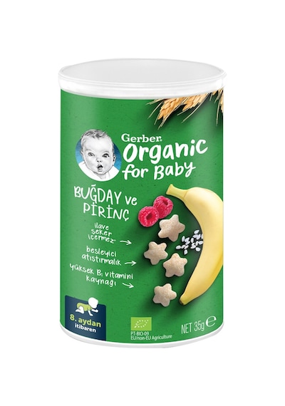 Gerber Organik Pirinçli Buğdaylı Kraker 35 G - 8 Adet Tarı