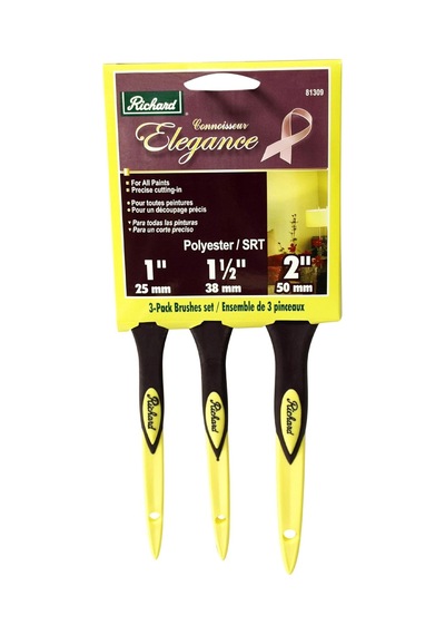 81309 Elegance Fırça Seti, Paket 1", 1-1/2", 2" , 3 Paket