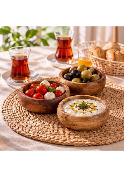 Akasya Çerezlik - Üçlü Kahverengi