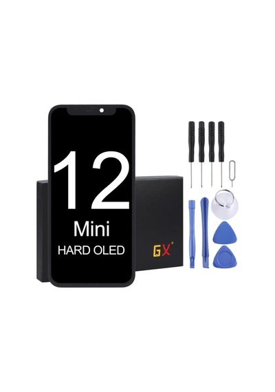 Apple iPhone Uyumlu  12 Mini Lcd Ekran Dokunmatik Siyah Oled Gx