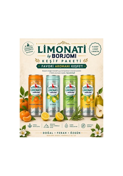 Limonati Keşif Paketi Teneke Kutu 330 Ml X 4
