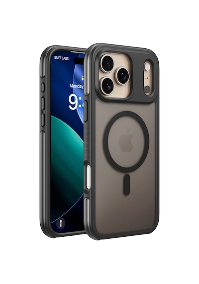 Buff Apple Uyumlu iPhone 17 Pro Max Magsafe Air Bumper Kılıf Siyah