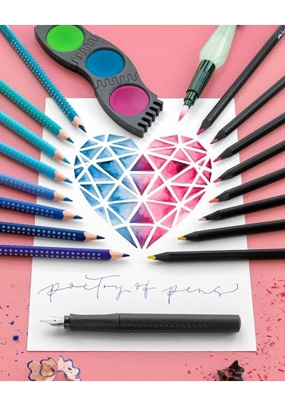 Faber-castell Hazneli Suluboya Fırçası Beyaz