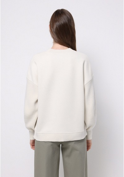 Colin's Colins Regular Fit Yuvarlak Yaka Düz Kadın Beyaz Sweatshirt Cl1076583 Q1.v1 Ofw Beyaz