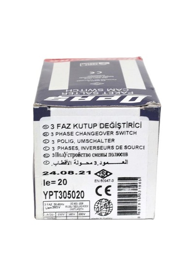 Opaş 3X20A 1-0-2 Şalter
