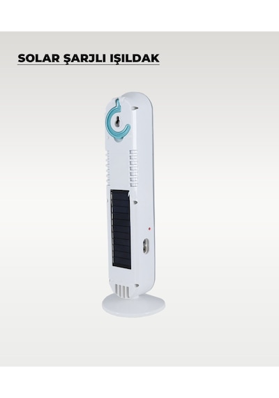 60w Solar / 220v Şarjlı Işıldak - Askı Aparatlı Ve Ayaklı - Su Geçirmez 1 Adet
