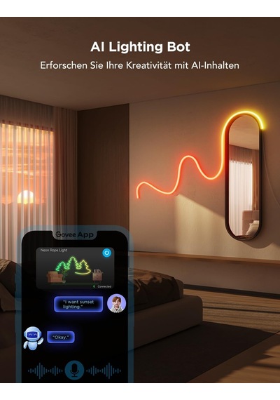 Govee Neon Halat Işık 2, Şekil Eşlemeli Rgbıc Neon Led Şerit 5 M, Dıy Tasarımı, Smartthings, Matter, Alexa Ve Google Assistant İle Uyumlu, Yatak Odası Duvar Dekorasyonu İçin Led Şerit, Beyaz Siyah Govee Neon Halat Işık 2, Şekil Eşlemeli Rgbıc Neon Led Şerit 5 M, Dıy Tasarımı, Smartthings, Matter, Alexa Ve Google Assistant İle Uyumlu, Yatak Odası Duvar Dekorasyonu İçin Led Şerit, Beyaz Siyah