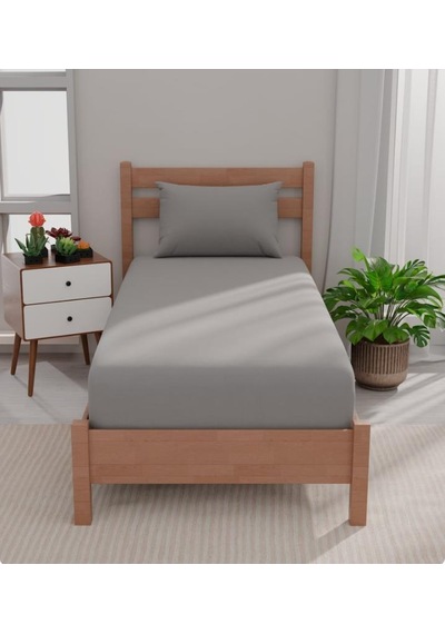 Apricitas Home Urban Tek Kişilik Gri Çarşaf