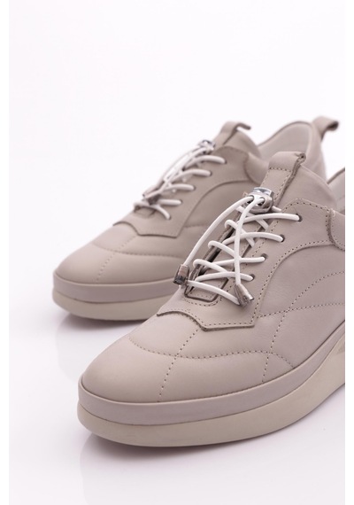 Dgn 123 Kadin Bağcikli Sneaker Ayakkabi 123-2499-R7512 Gri