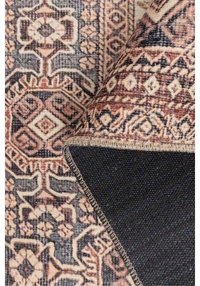 Foldy Vintage Desenli Dokuma Taban Dekoratif Renkli Halı Fl 62 Renkli 10