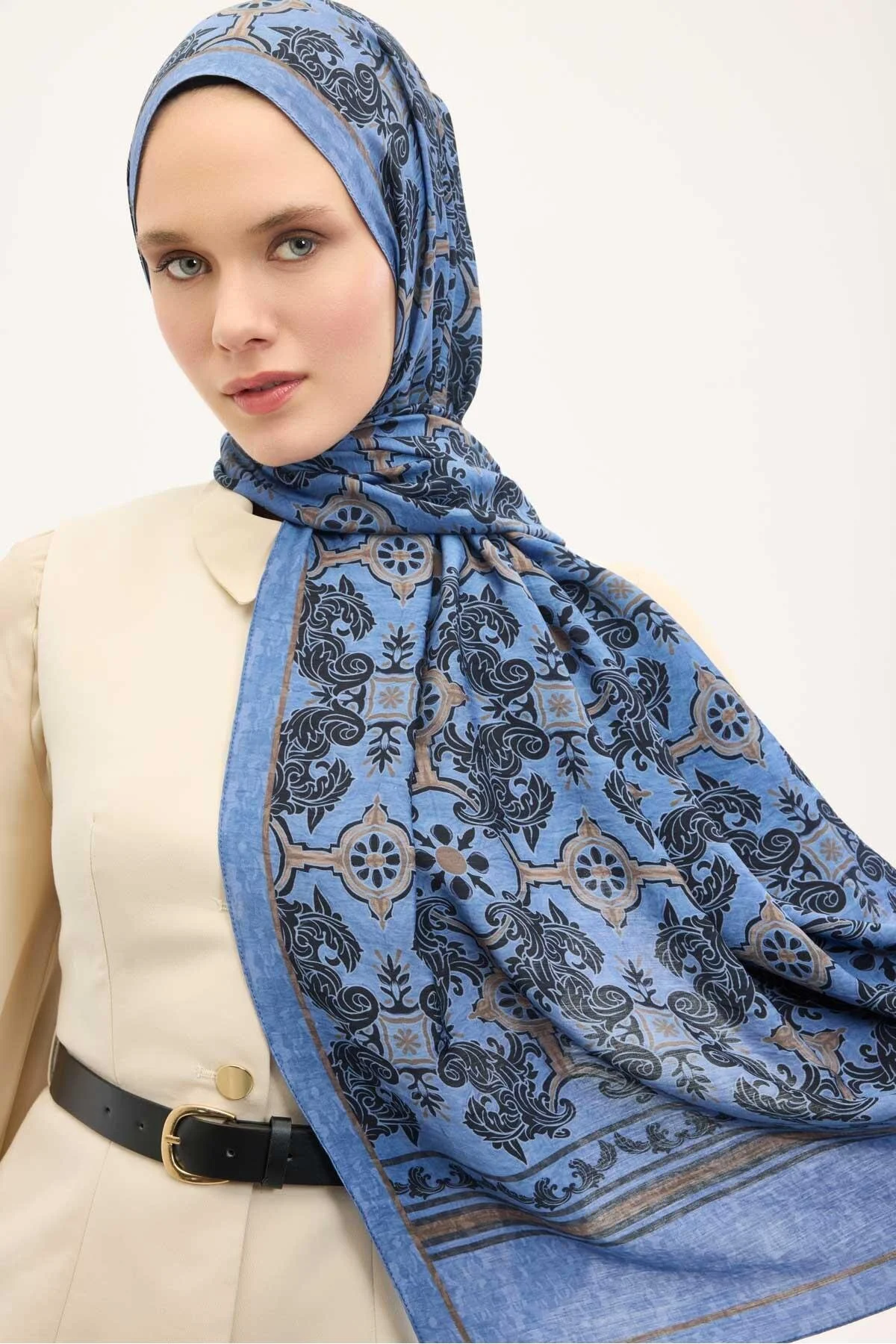 Silk Home Mayda Şal 81019-03 Gök Mavi