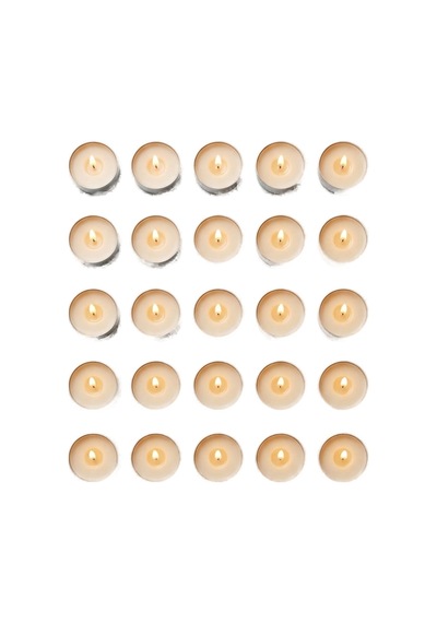 25'li Tealight Mum Seti Vanilya Sarı
