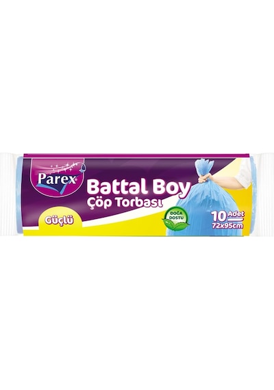 Güçlü Çöp Torbası Battal Boy 10'lu