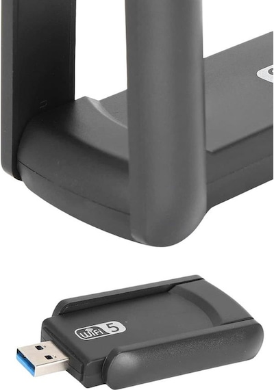 Mbps Wifi Alıcı Kablosuz Wifi Adaptörü Çift Band Çift Antenli Yeni Nesil - Lisinya