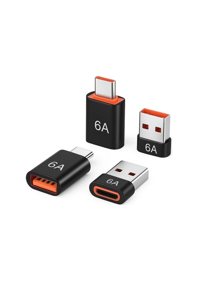 Schitec 6a Type-c To Usba Dönüştürücü Adaptör Hızlı Şarj Ve Veri Aktarım Adaptörü Gümüş J624