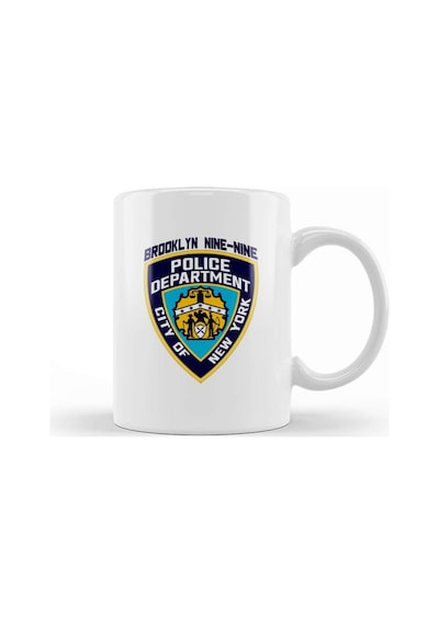 Brooklyn Nine Nine Nypd Badge Kupa Bardak Porselen Karışık